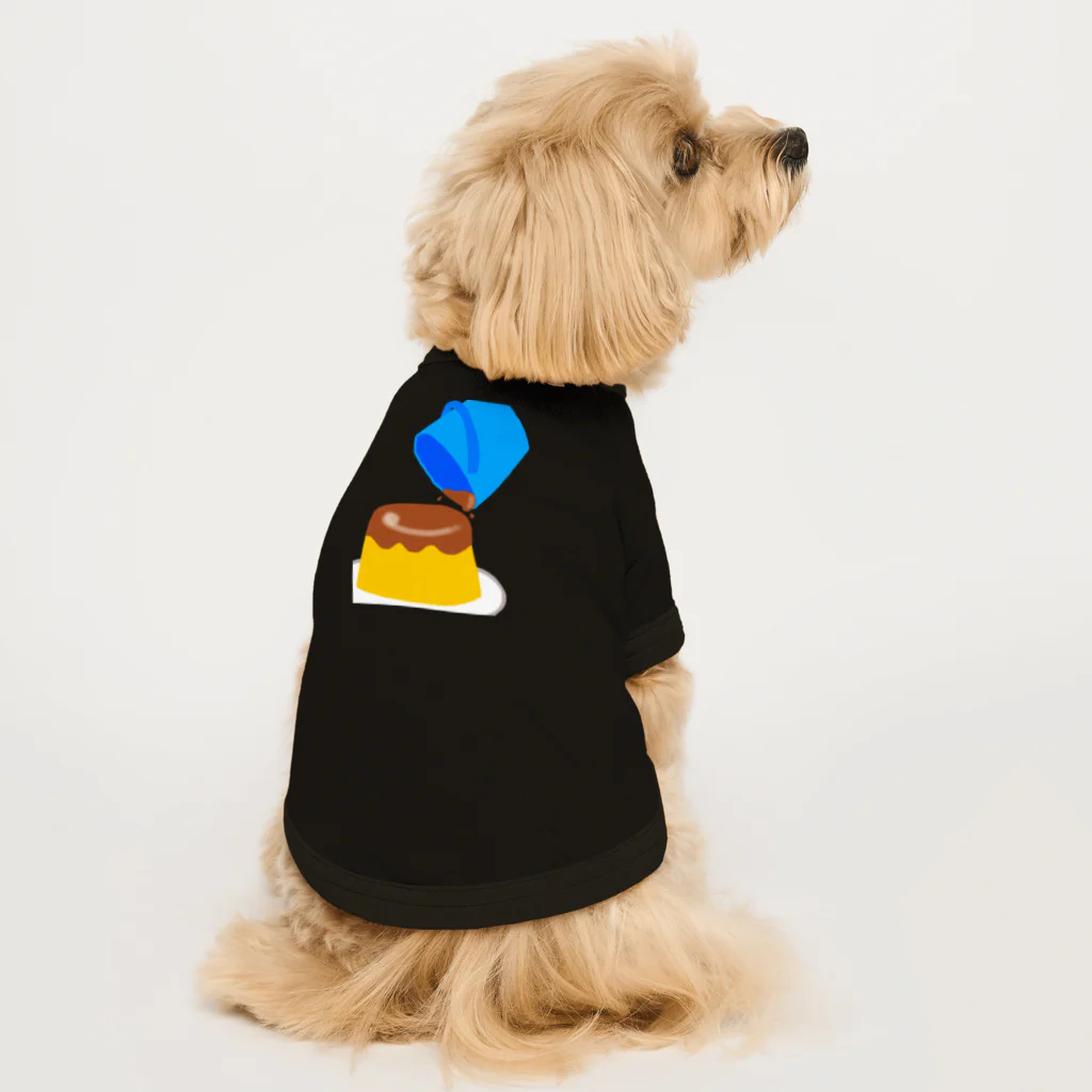 ウチのMEIGENやさんの夢のバケツプリン Dog T-shirt