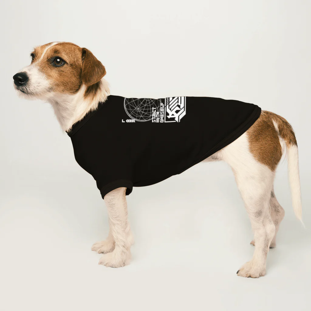 RAD_CREATIVE_LABのY2K[節制/修練/STRICT WITH ONESELF/WORK OUT] Dog T-shirt