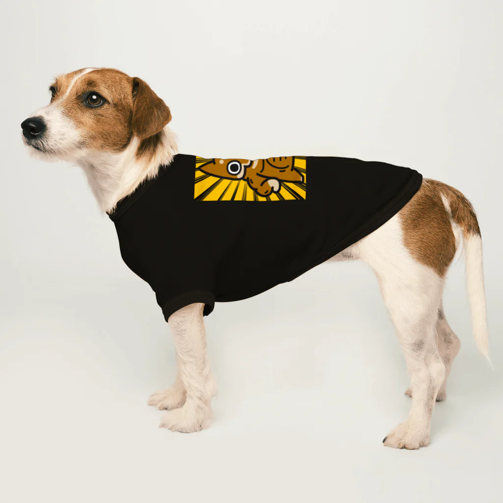 【しばし柴犬屋】のムキムキマッスル柴犬(黄色 Dog T-shirt