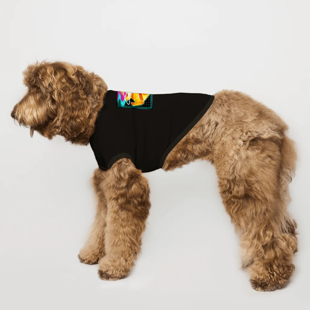 オカユのサイバーフレンチトースト Dog T-shirt