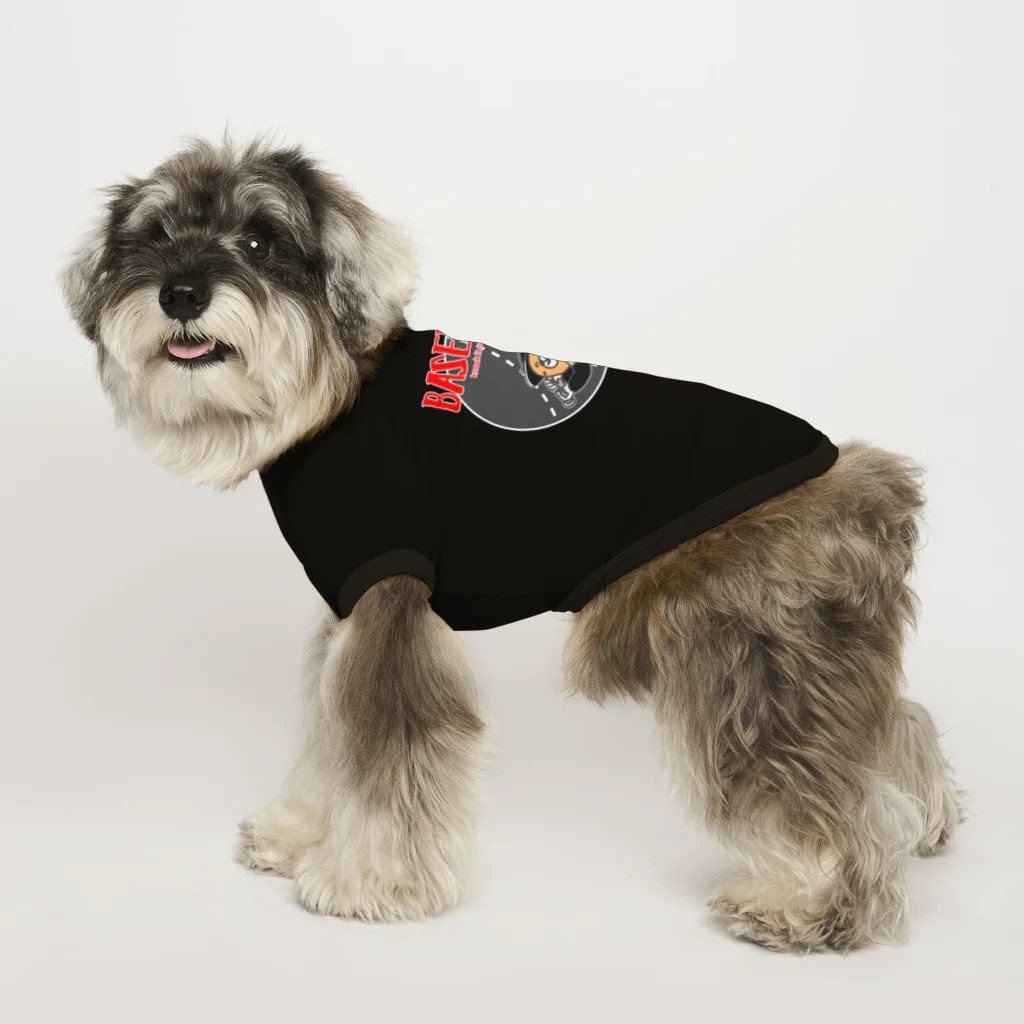 ari designの野球Bear2(凶悪顔クマシリーズ) Dog T-shirt