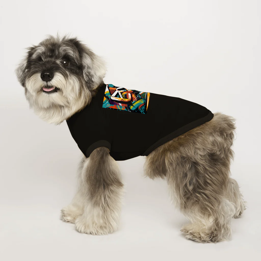 のんびりアート工房のストリートアート Dog T-shirt