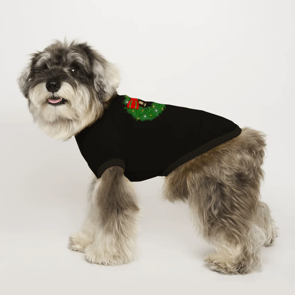 k-shopのクリスマスリース Dog T-shirt