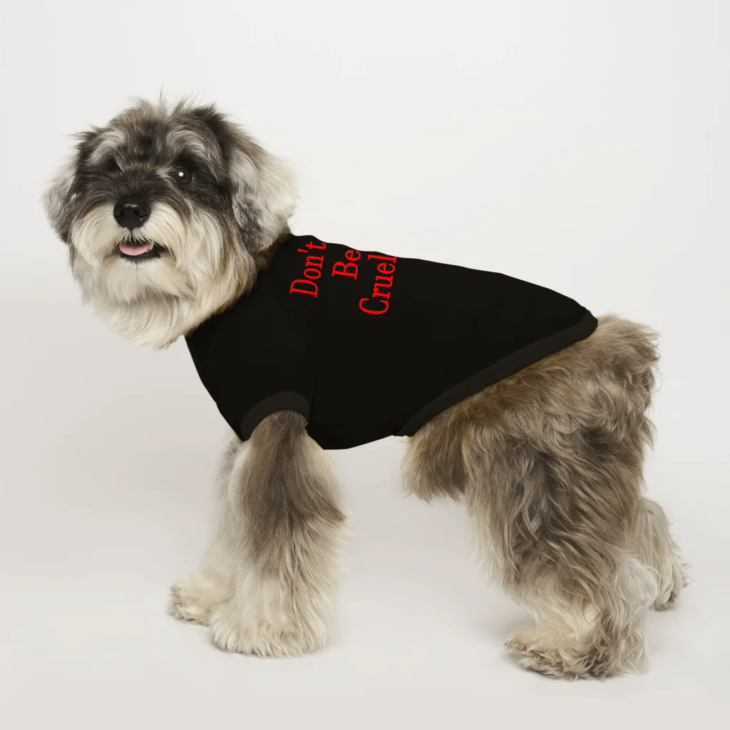 『NG （Niche・Gate）』ニッチゲート-- IN SUZURIのDon't Be Cruel.(赤) Dog T-shirt