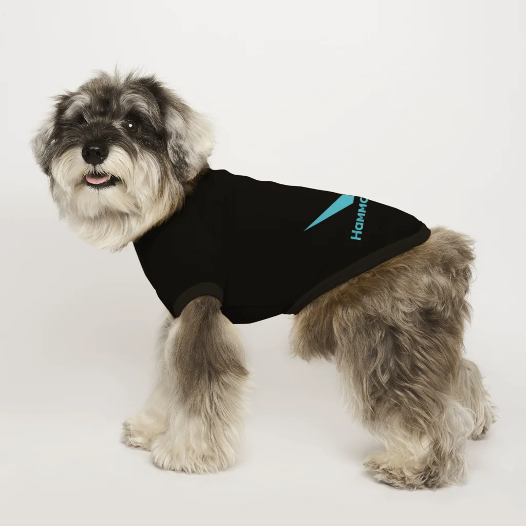 HAMMOCK HOLICの青ロゴシリーズ Dog T-shirt