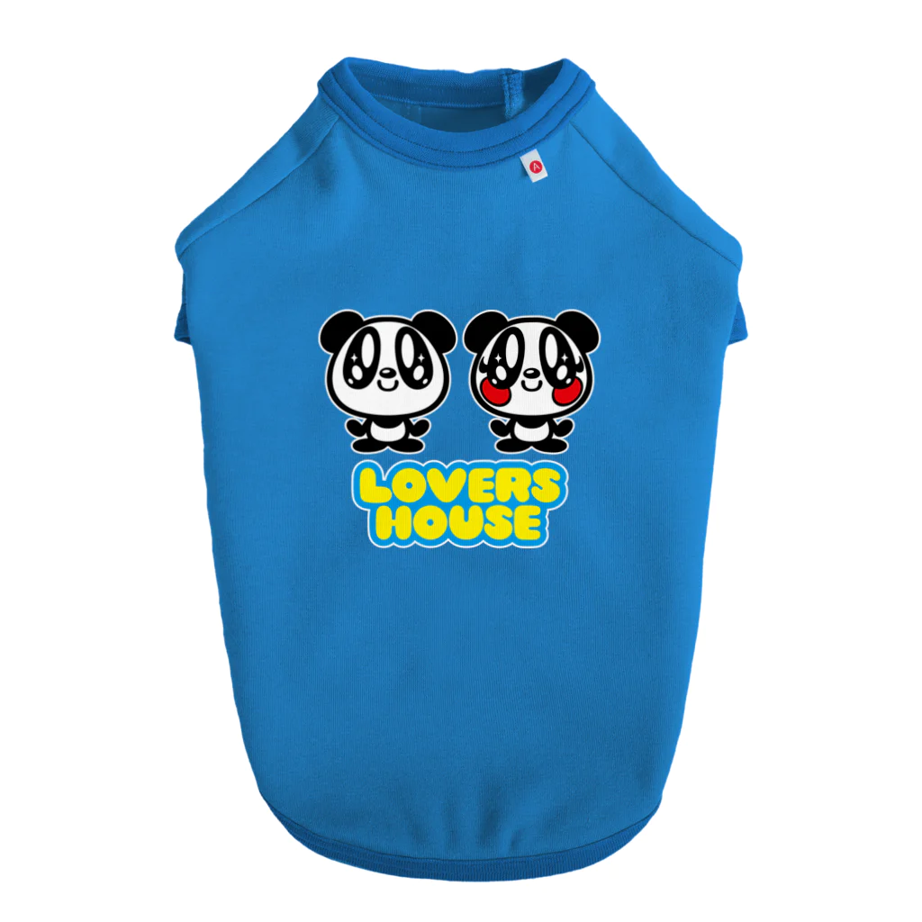 SUPER LOVERS co,ltdのLOVERS HOUSE　ロゴ Dog T-shirt