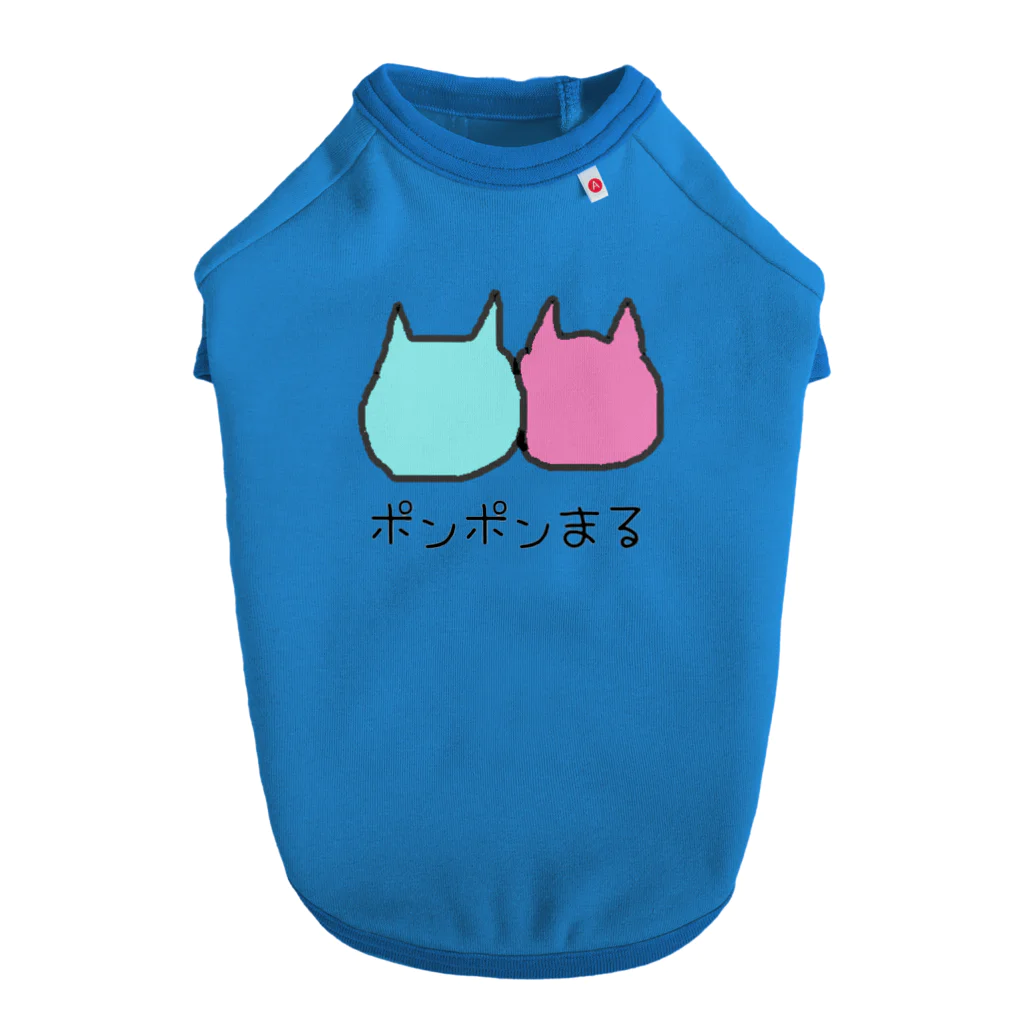 ponponmalのリキモモカラーほよ森キャット ドッグTシャツ