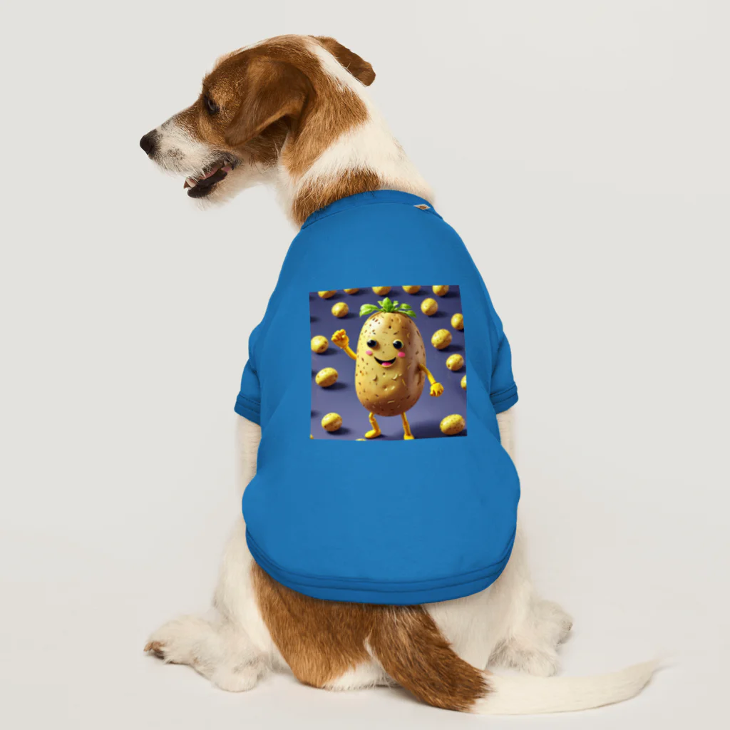 くまくまの踊るじゃがいも Dog T-shirt