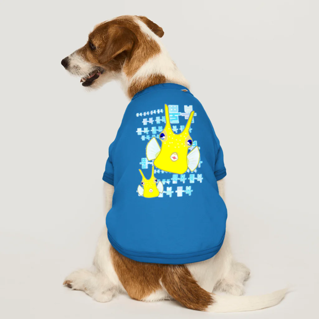 LalaHangeulのコンゴウフグが2匹います　ハングルデザイン Dog T-shirt