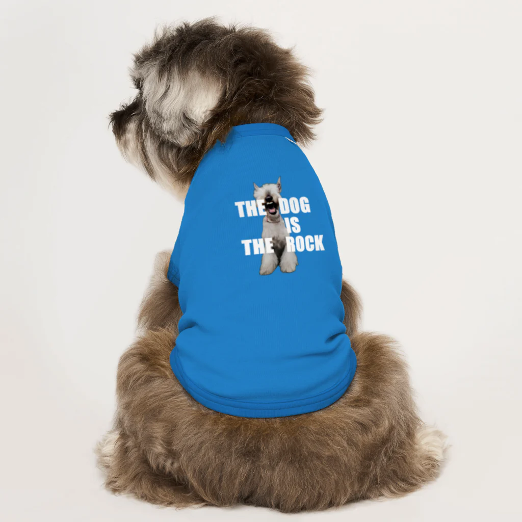 taneyanのTHE　DOG　IS　THE ROCK ドッグTシャツ