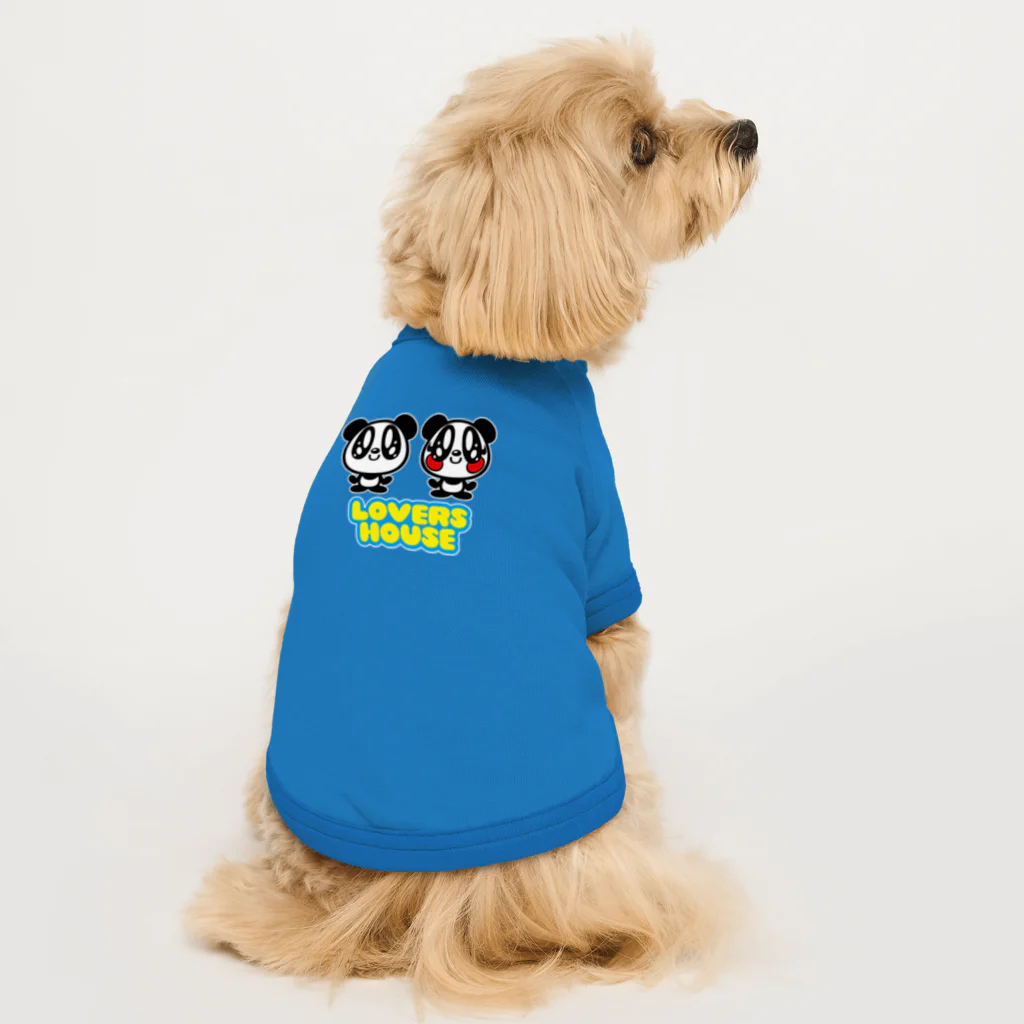 SUPER LOVERS co,ltdのLOVERS HOUSE　ロゴ Dog T-shirt