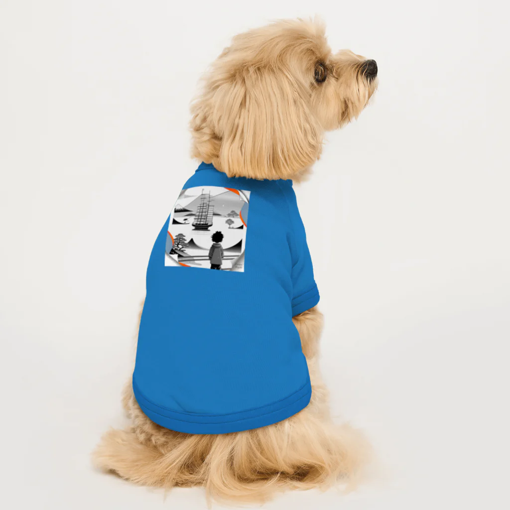 マッケンデジタルワールドの【リトル北斎まっけん坊や】の夢物語今後の予定Tシャツ Dog T-shirt