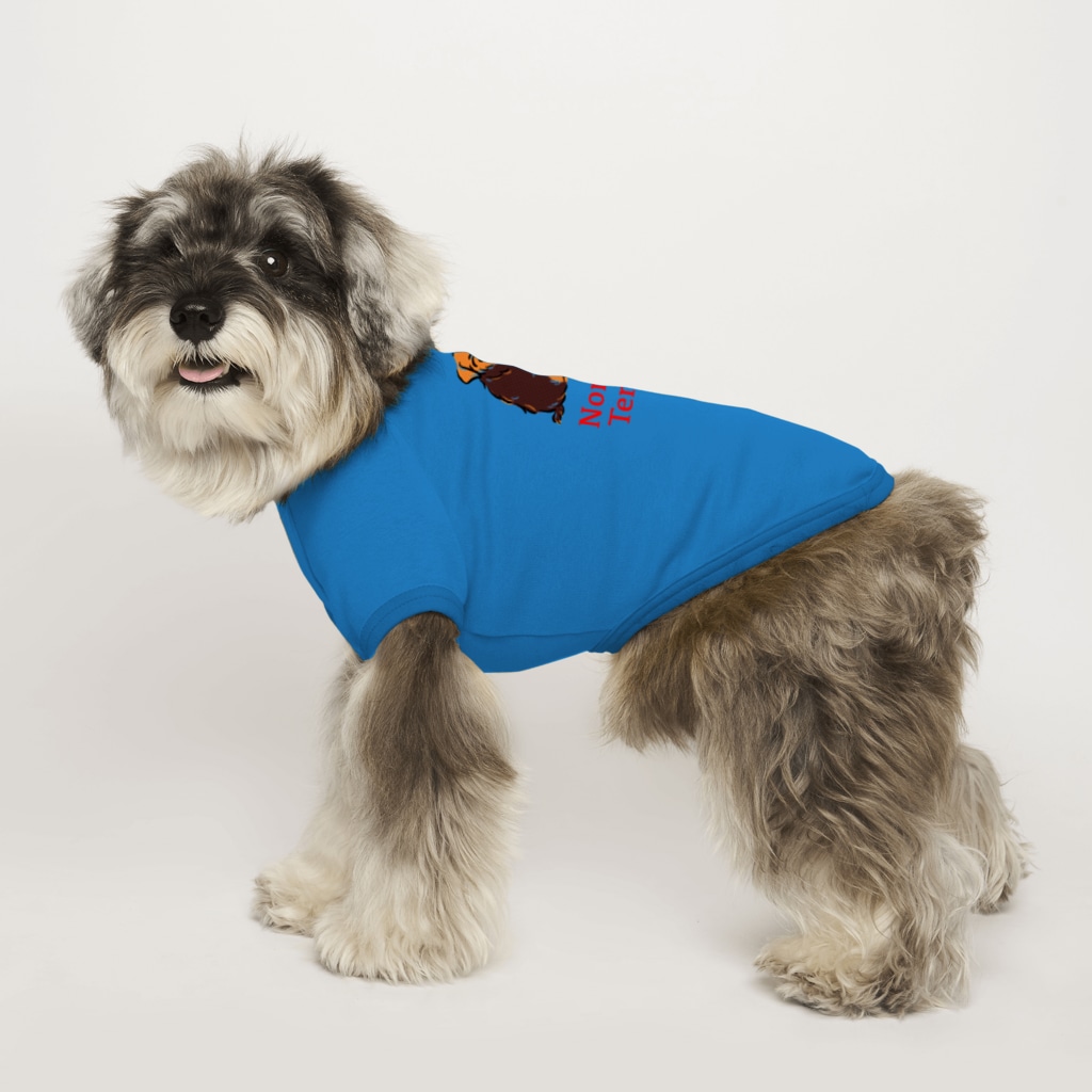 TOMOS-dogのふりむき犬（ドット）ブラタン Dog T-shirt