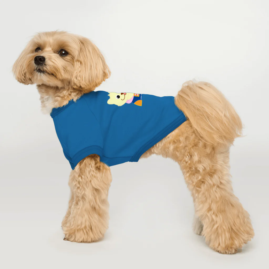 LUCKY CLUBのにっこりおすわりラッキーちゃん Dog T-shirt