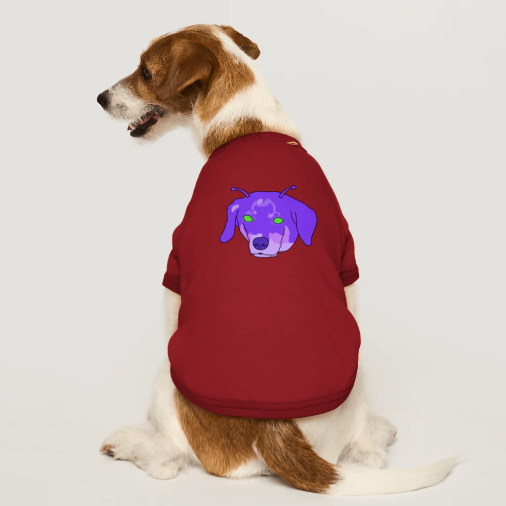 宇宙人化計画の宇宙人化計画👽💫宇宙犬のミルクさん Dog T-shirt