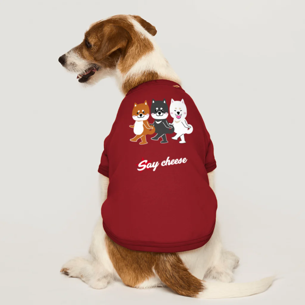 しっぽ堂のSay cheese Dog T-shirt