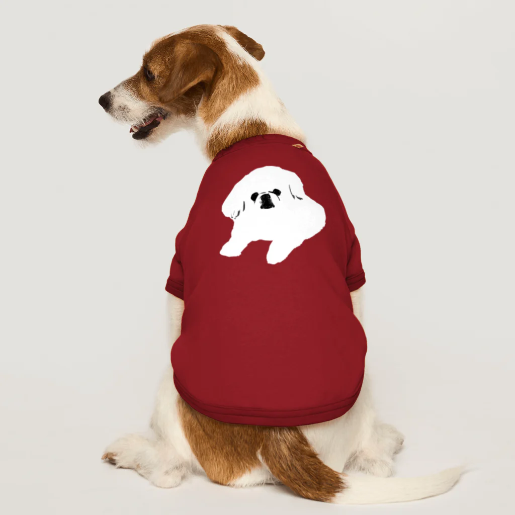 ぺろぺろぺろぺろ【せいこせんせい】のワンポイント ペキニーズ【せいこせんせい】犬 Dog T-shirt