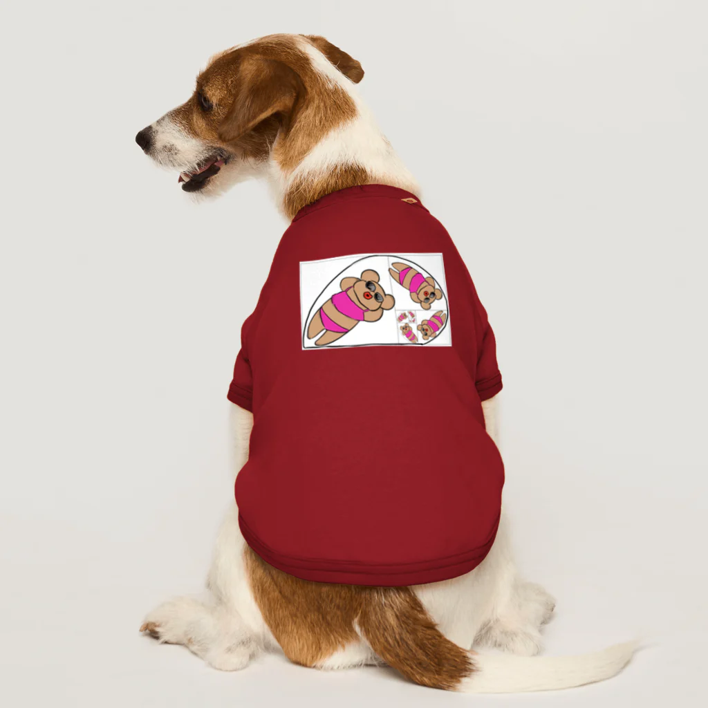 ゴリラの犬にも黄金比クマ Dog T-shirt