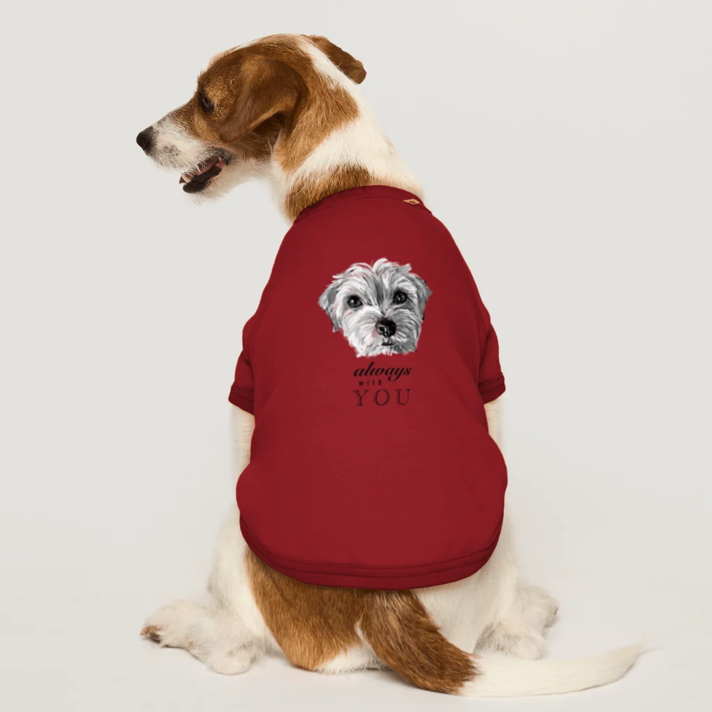 TOMOS-dogのalwaysノーフォーク2 ドッグTシャツ