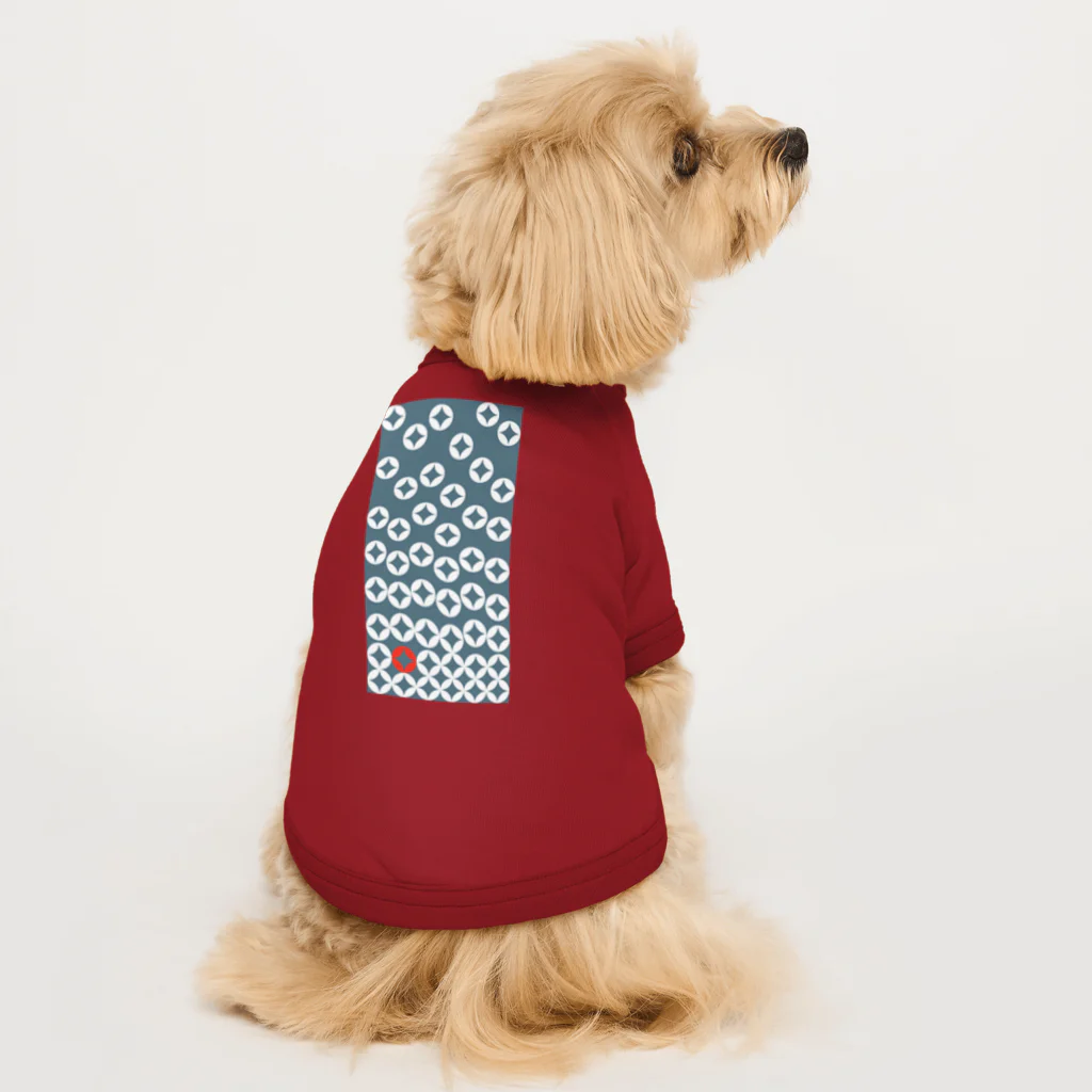 bonnylochの七宝繋ぎWhite_@Red Dog T-shirt