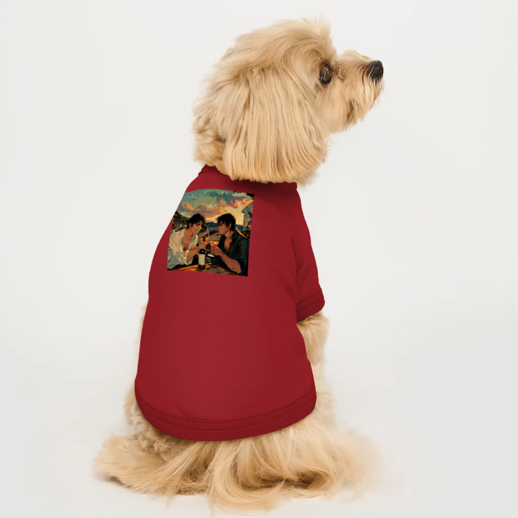 AQUAMETAVERSEのコルシカ島・ワインで乾杯　Tomoe bb 2712 Dog T-shirt