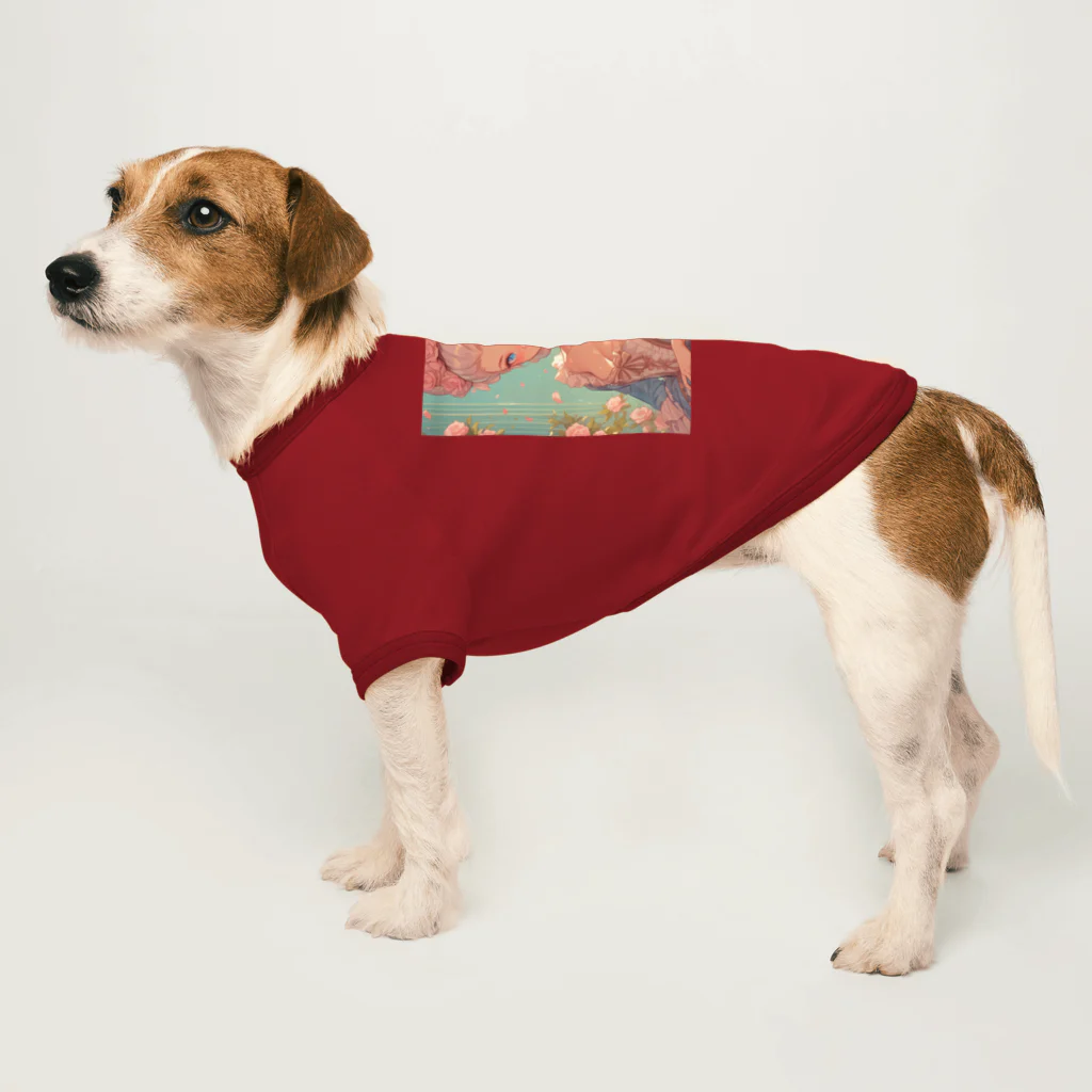 AQUAMETAVERSEのベルサイユ宮殿の華　Tomoe bb 2712 Dog T-shirt