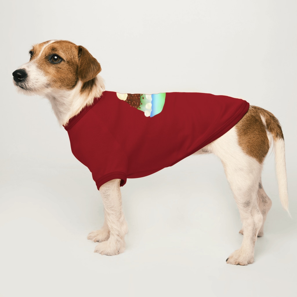 Lily bird（リリーバード）の抹茶小豆かき氷 Dog T-shirt
