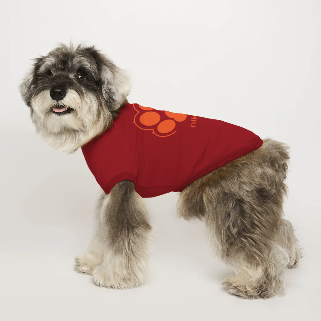 WebArtsの肉球をモチーフにしたオリジナルブランド「nikuQ」（犬タイプ）です ドッグTシャツ
