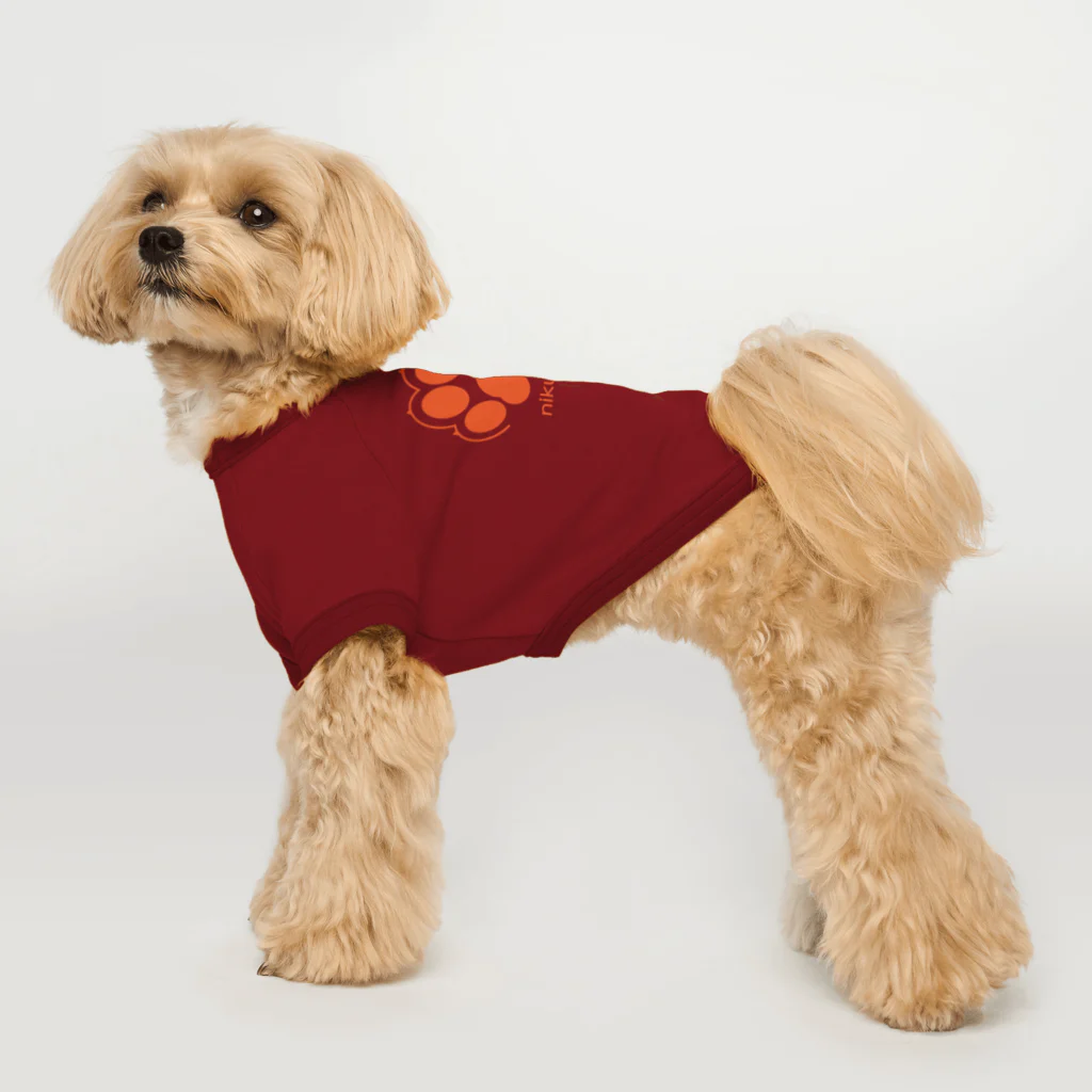 WebArtsの肉球をモチーフにしたオリジナルブランド「nikuQ」（犬タイプ）です ドッグTシャツ