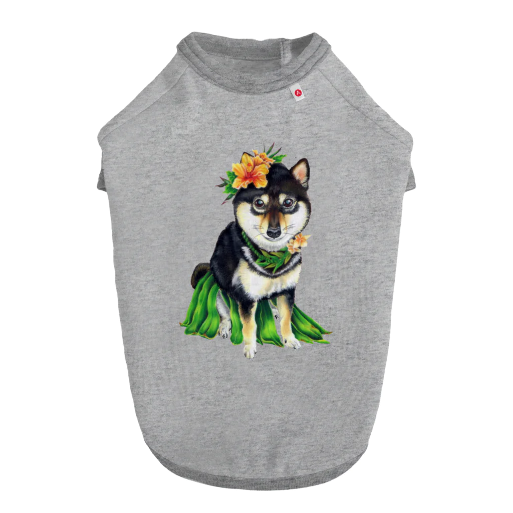 フラ柴さんのお店のフラ黒柴さんオーバーサイズT＆ドッグT Dog T-shirt