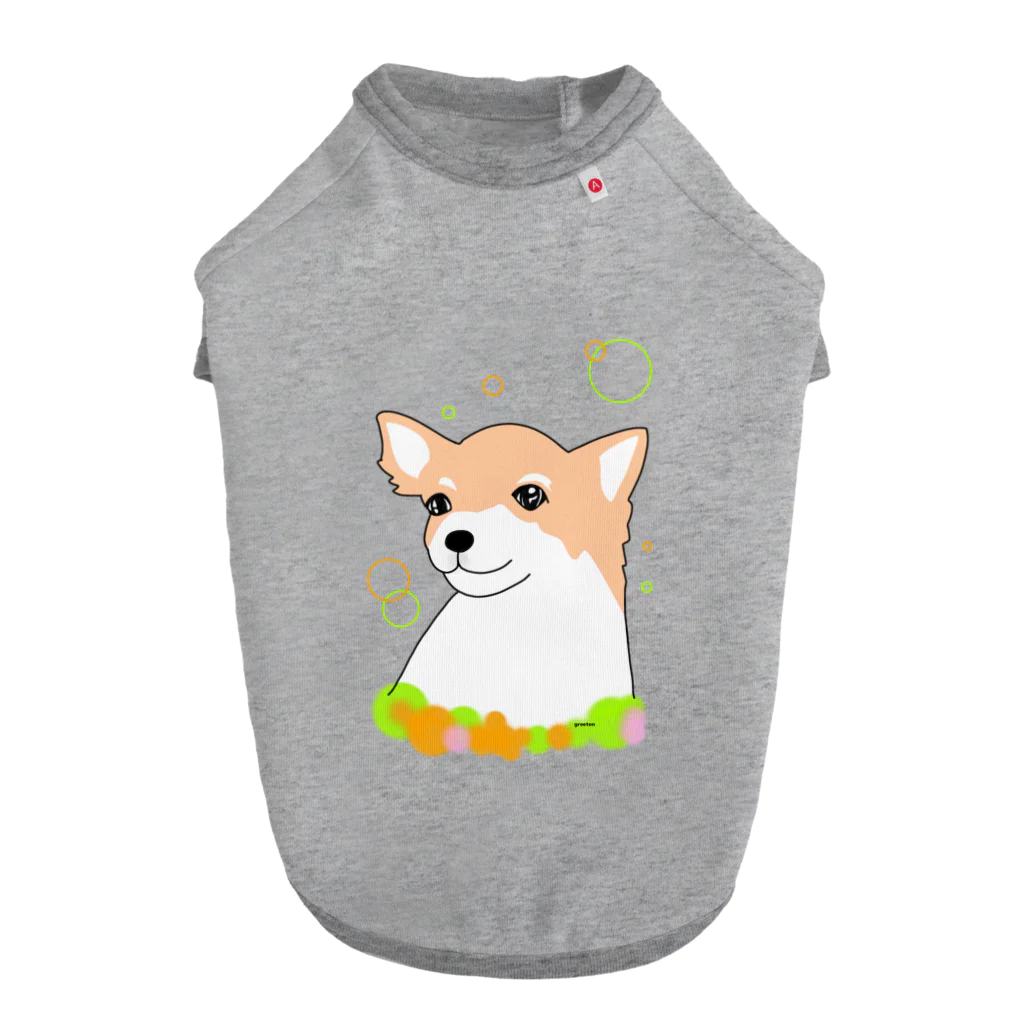 greetenのチワワ癒し犬 Dog T-shirt