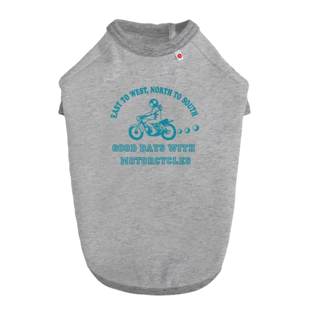 キッズモード某のバイク日和 (ミント) ドッグTシャツ