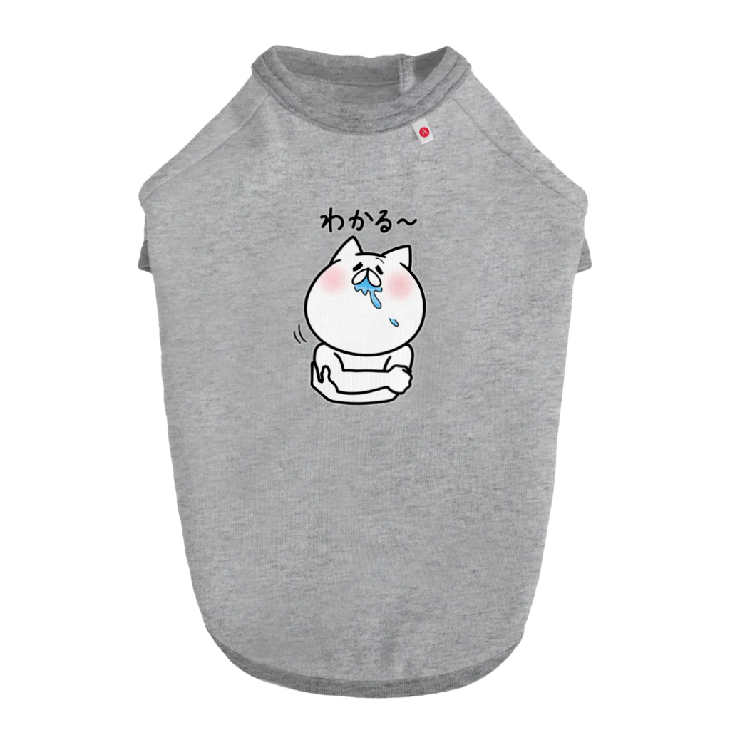 よだれぬこのあいづちぬこ Dog T-shirt