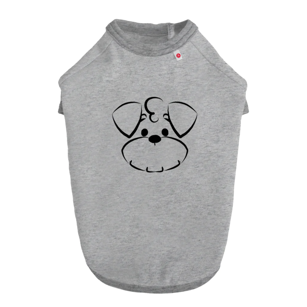 ゆんゆんこのシュナウザーロゴマーク Dog T-shirt