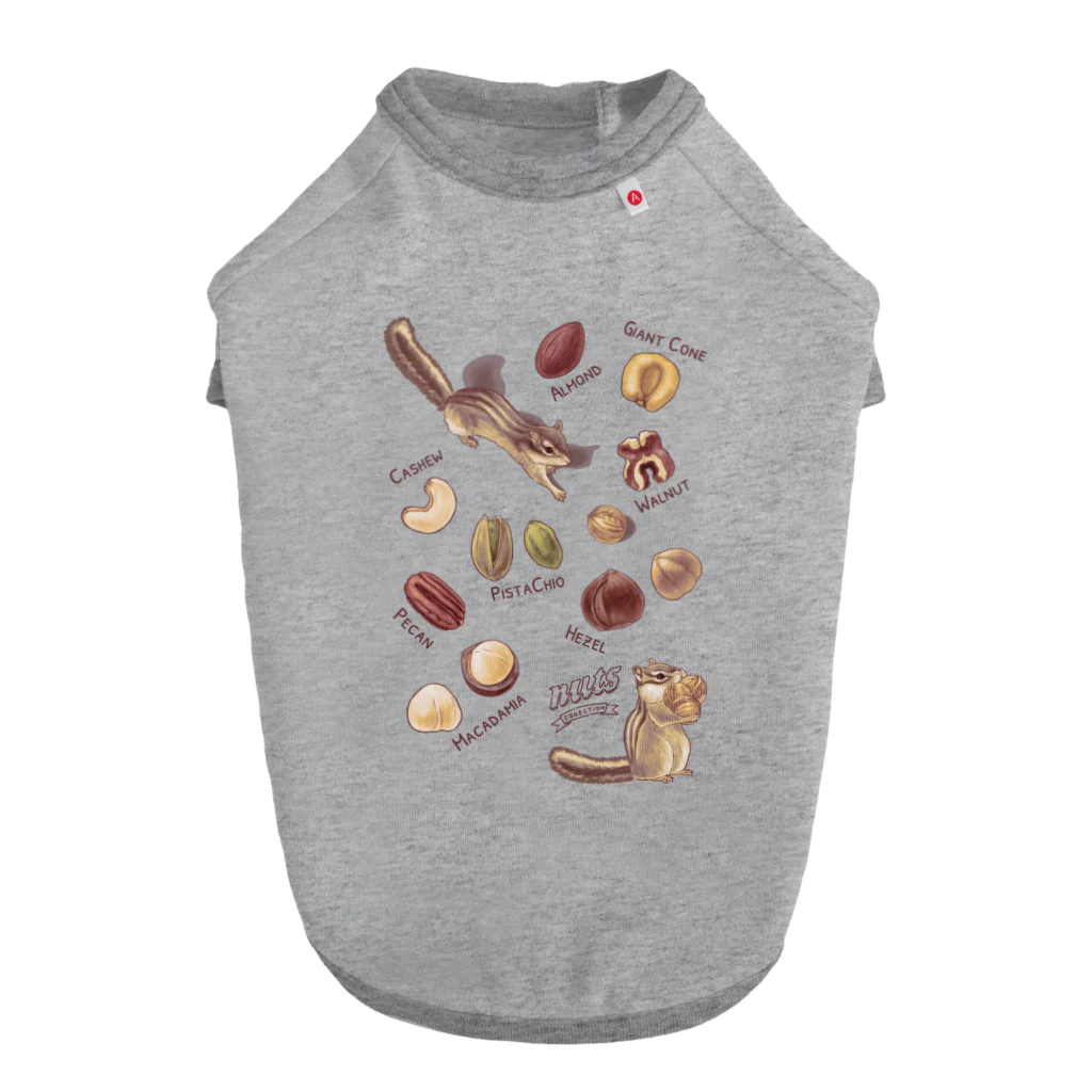 huroshikiのNUTS collection ナッツコレクション Dog T-shirt