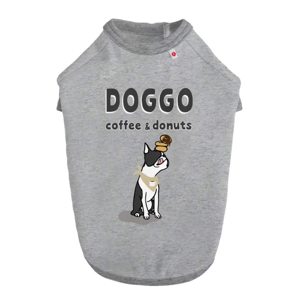 inunootomoのDOGGO coffee&donuts Dog T-shirt
