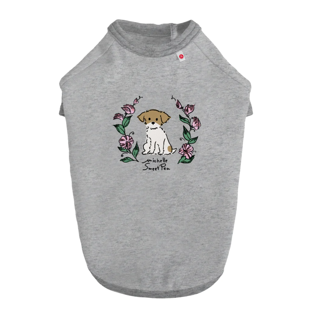 ミシェショップのミシェルとスイートピー Dog T-shirt