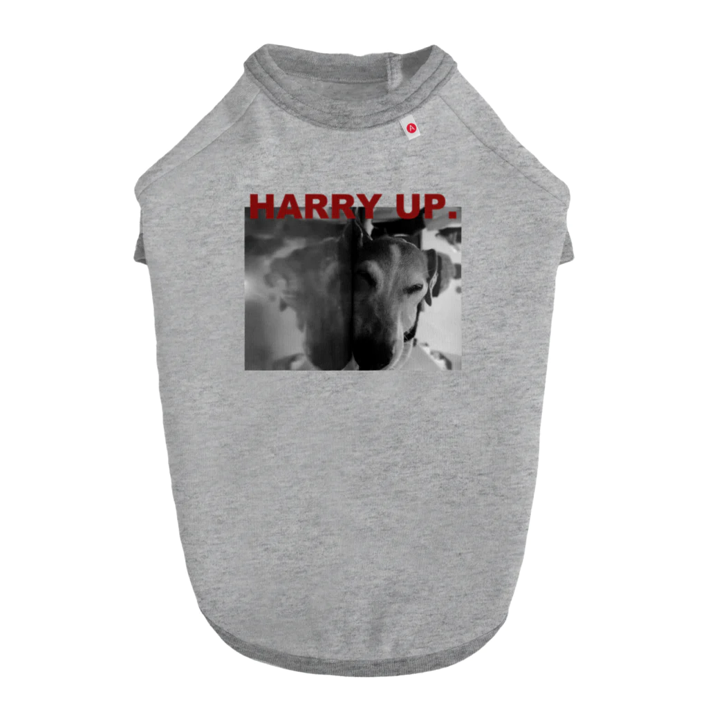 uncoのHarry up. ドッグTシャツ