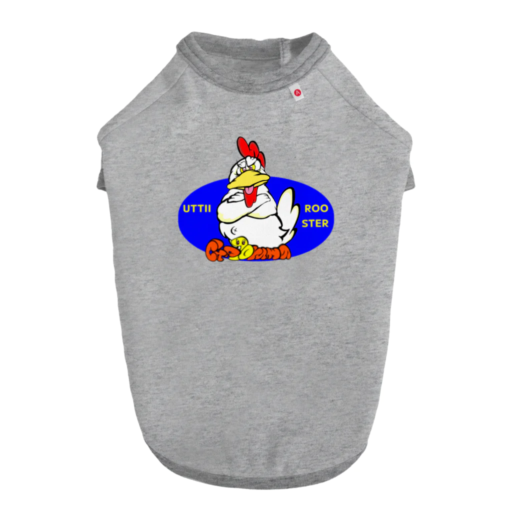 ちゃとらま　CHA10ramaのUTTII☆ROOSTER ドッグTシャツ