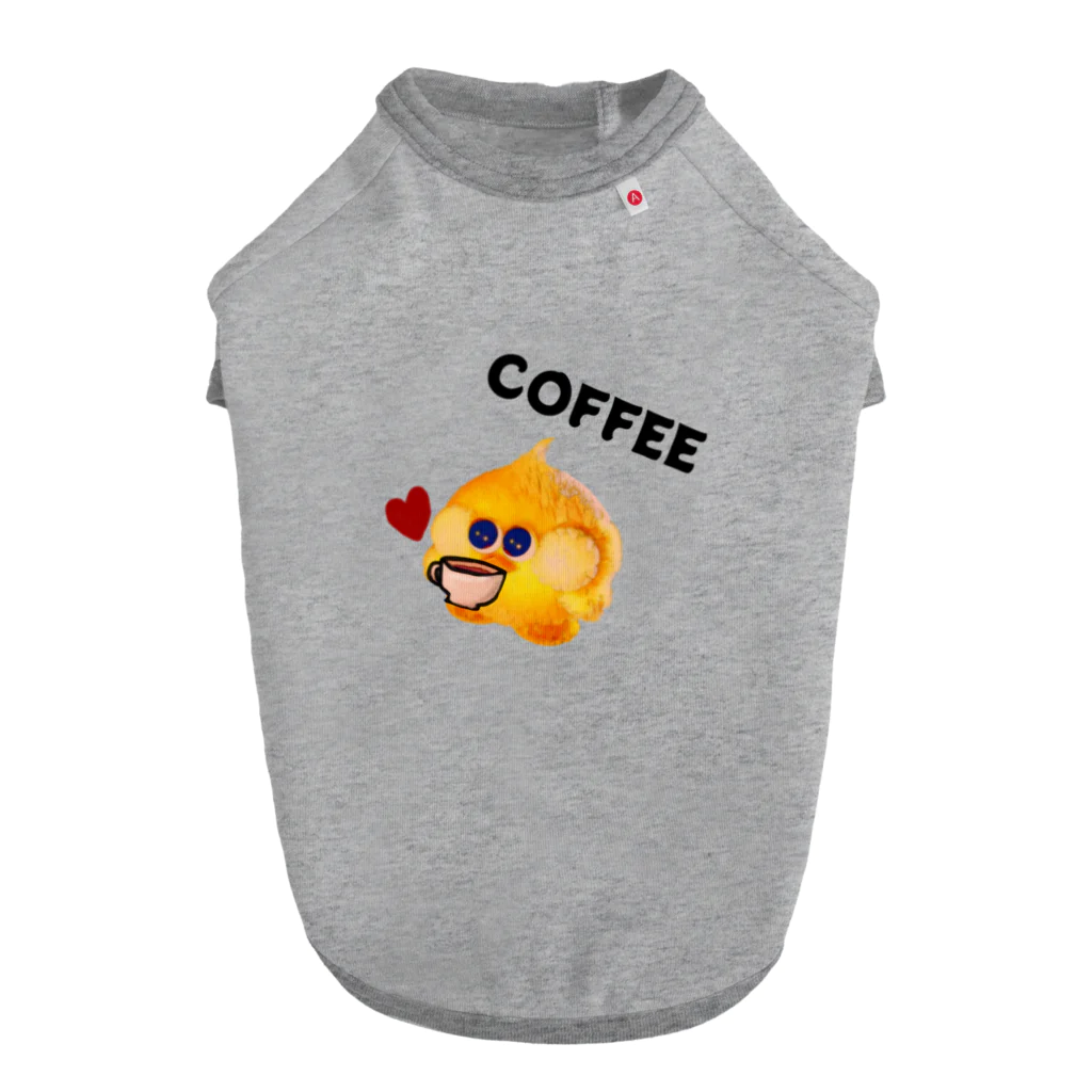 SquareHeadFactoryのMaru　CoffeeTime ドッグTシャツ