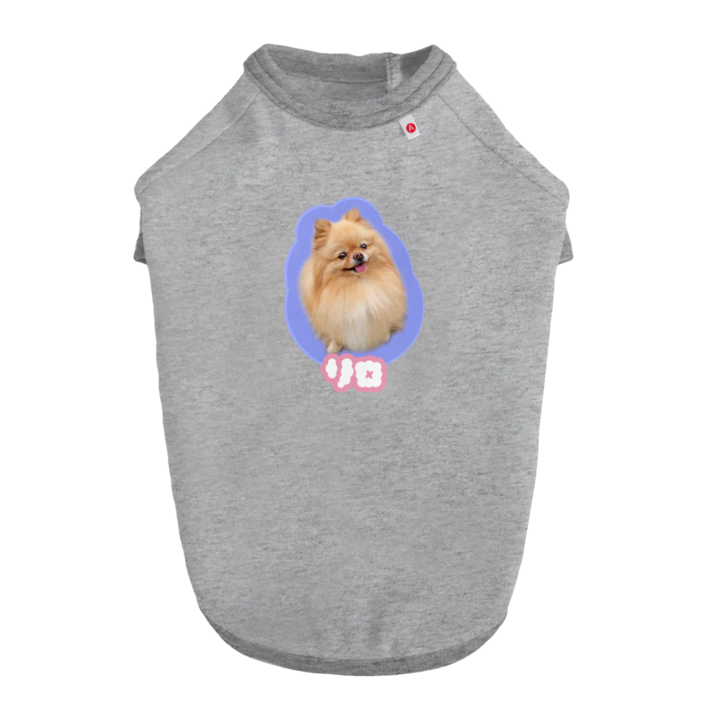 丸い犬　テトのリロ ドッグTシャツ