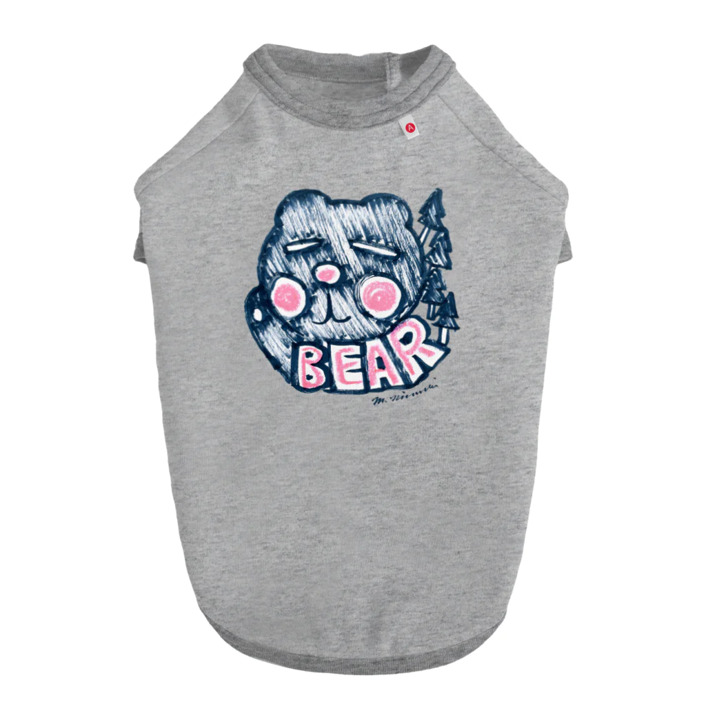 masahiro_minami_artのBEAR Dog T-shirt