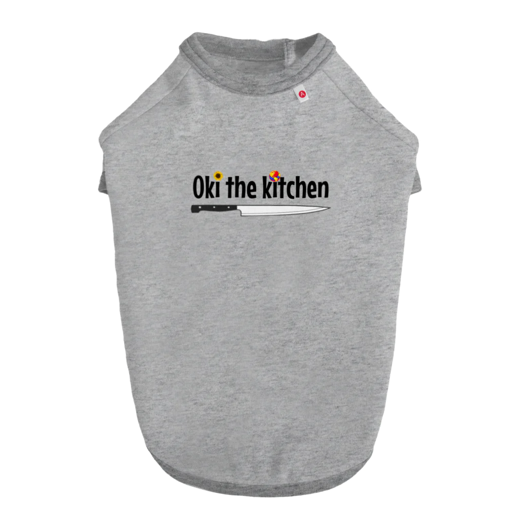 wrap. CollaborationのOki the kitchen ドッグTシャツ