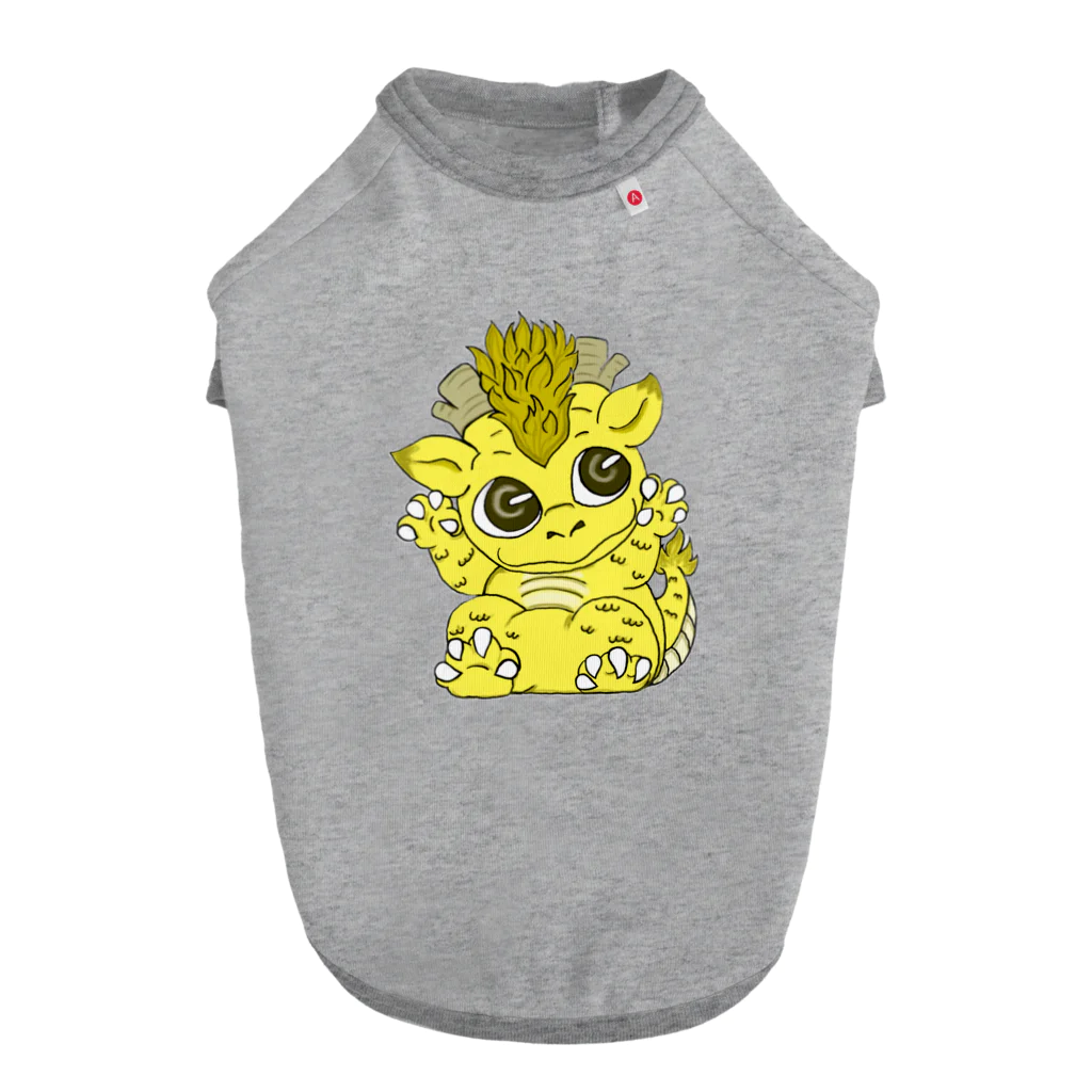 白黄神龍の龍の子 Dog T-shirt