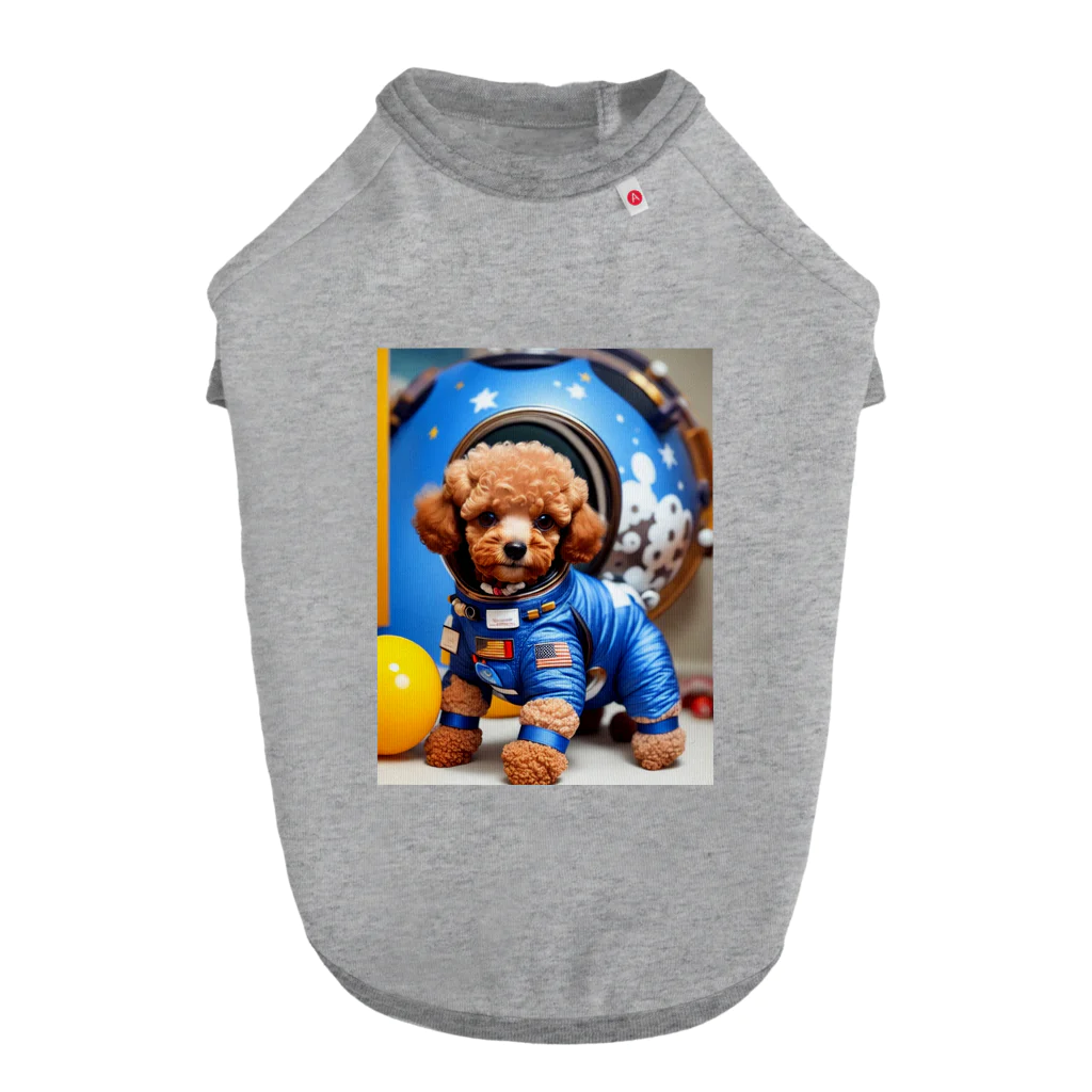 Pet_Charmの宙飛行士のような姿で登場!! Dog T-shirt