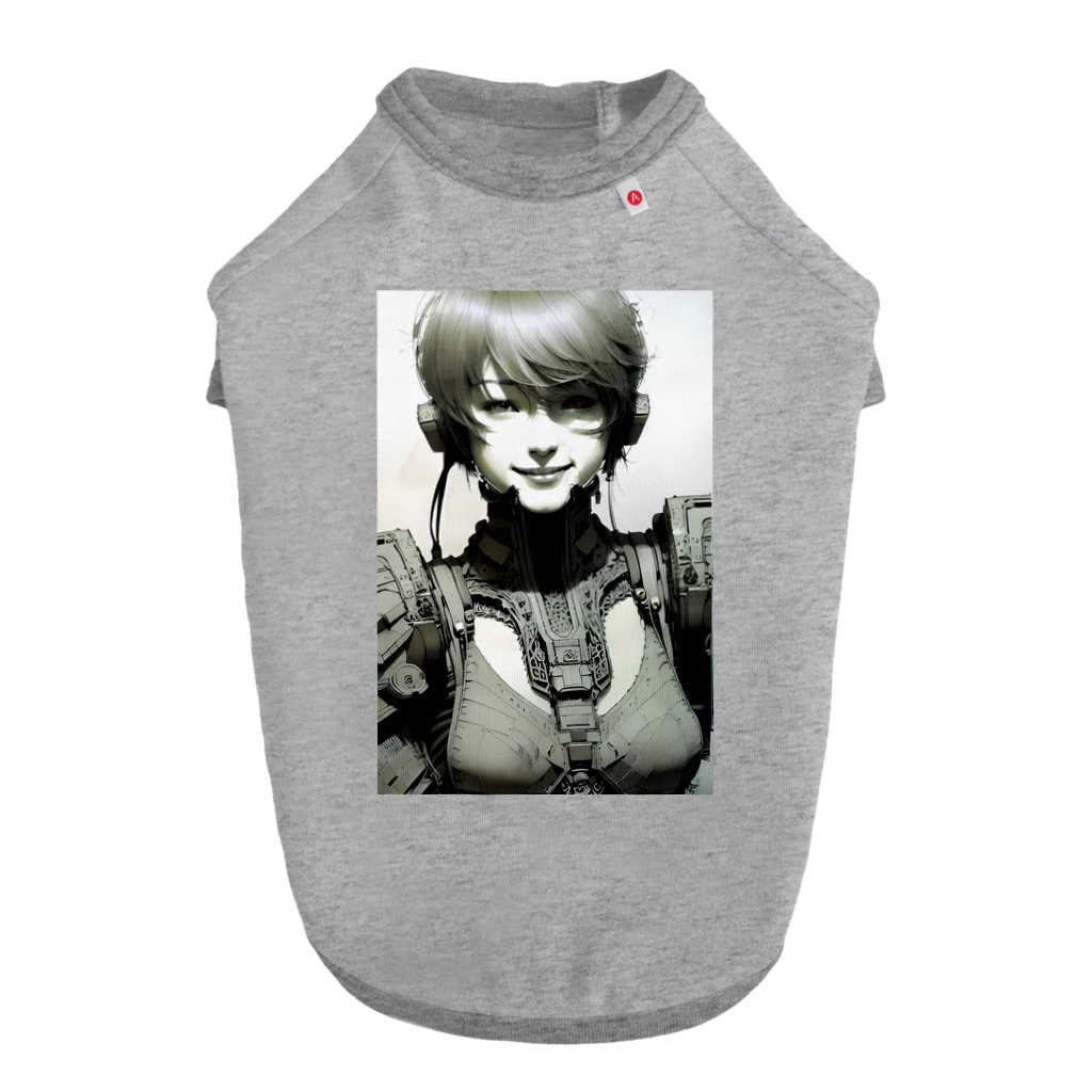 Cyber girl boy catalog（Dgirl Dboy)のCyber android girl iron gene series L109-C ドッグTシャツ