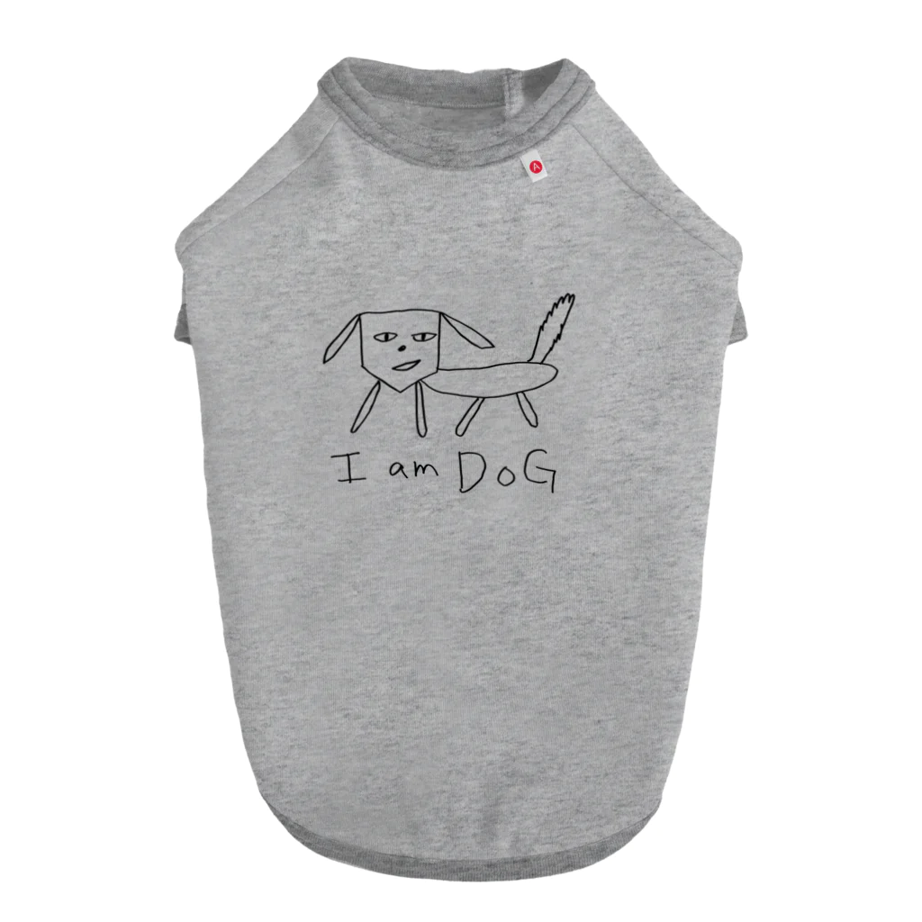 生活の絵が下手な人の考える犬（耳長いタイプ） ドッグTシャツ