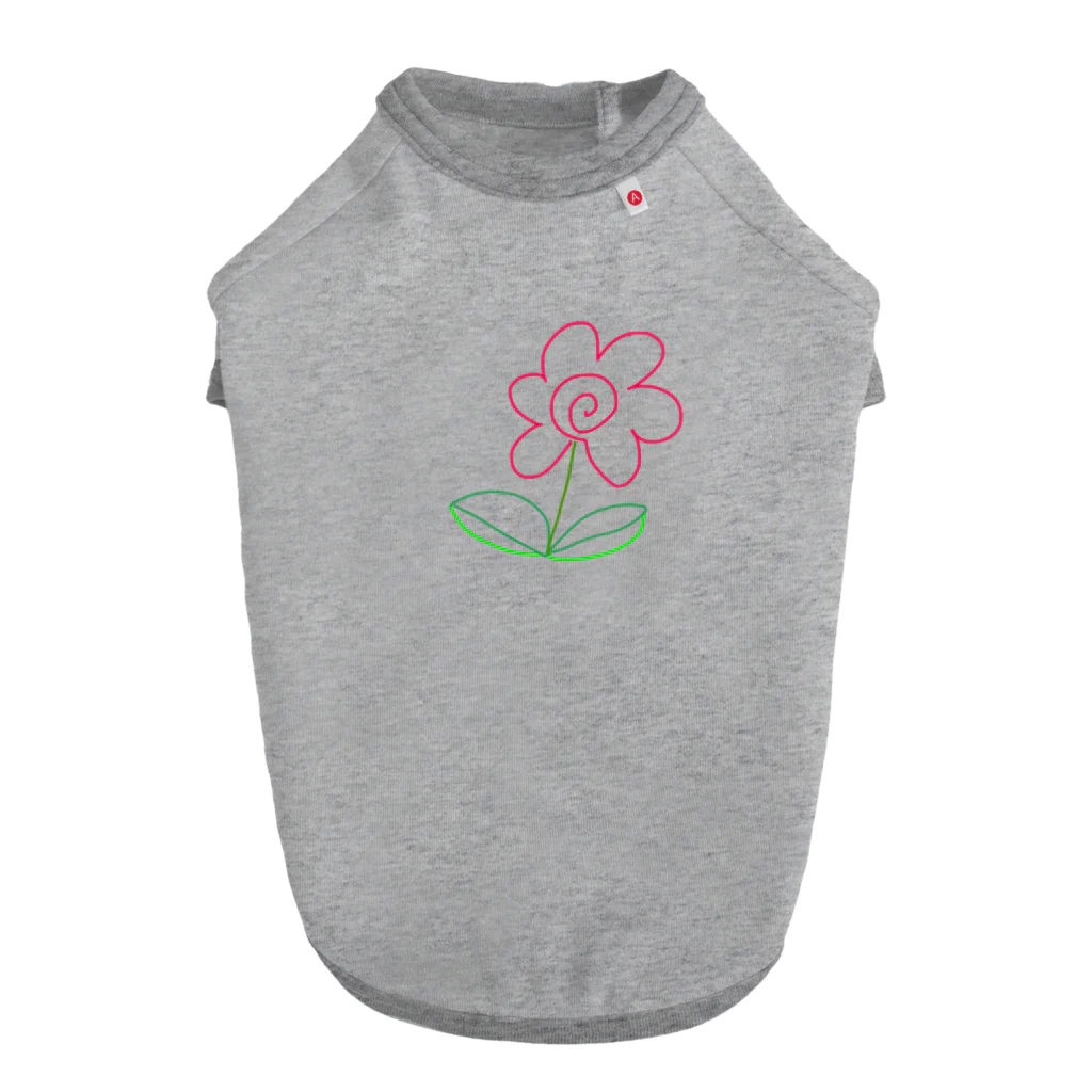 和の池のはなまるの花 ドッグTシャツ