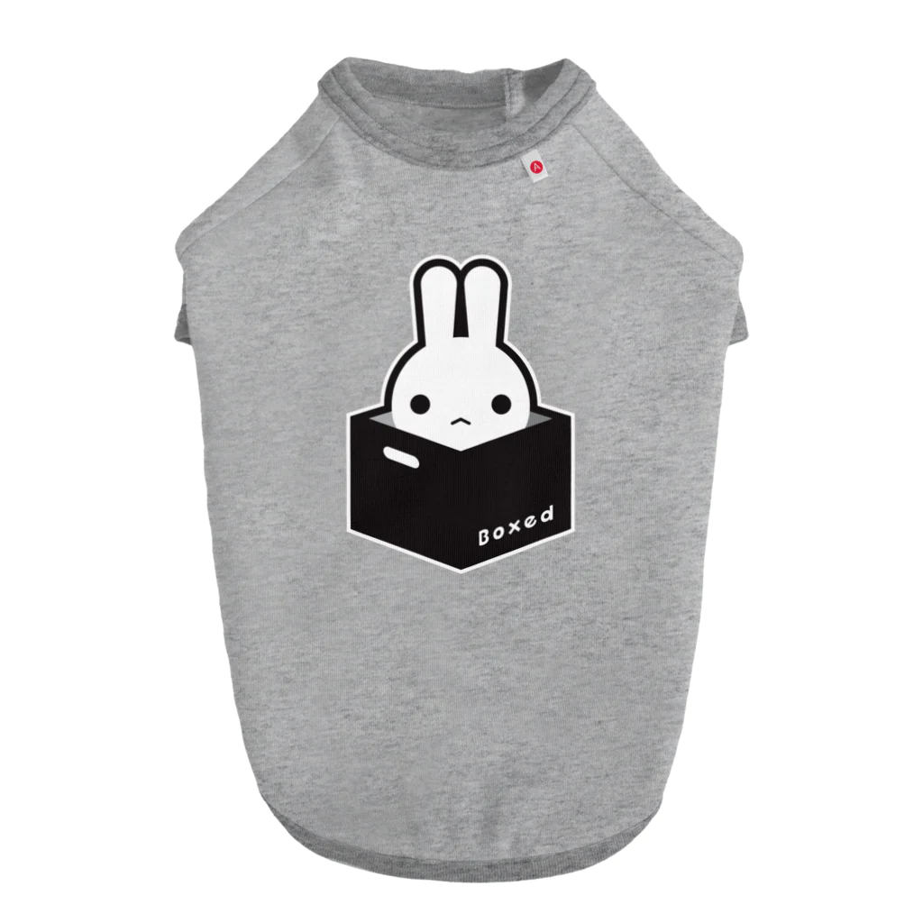 ツギハギ ニクの【Boxed * Rabbit】白Ver ドッグTシャツ