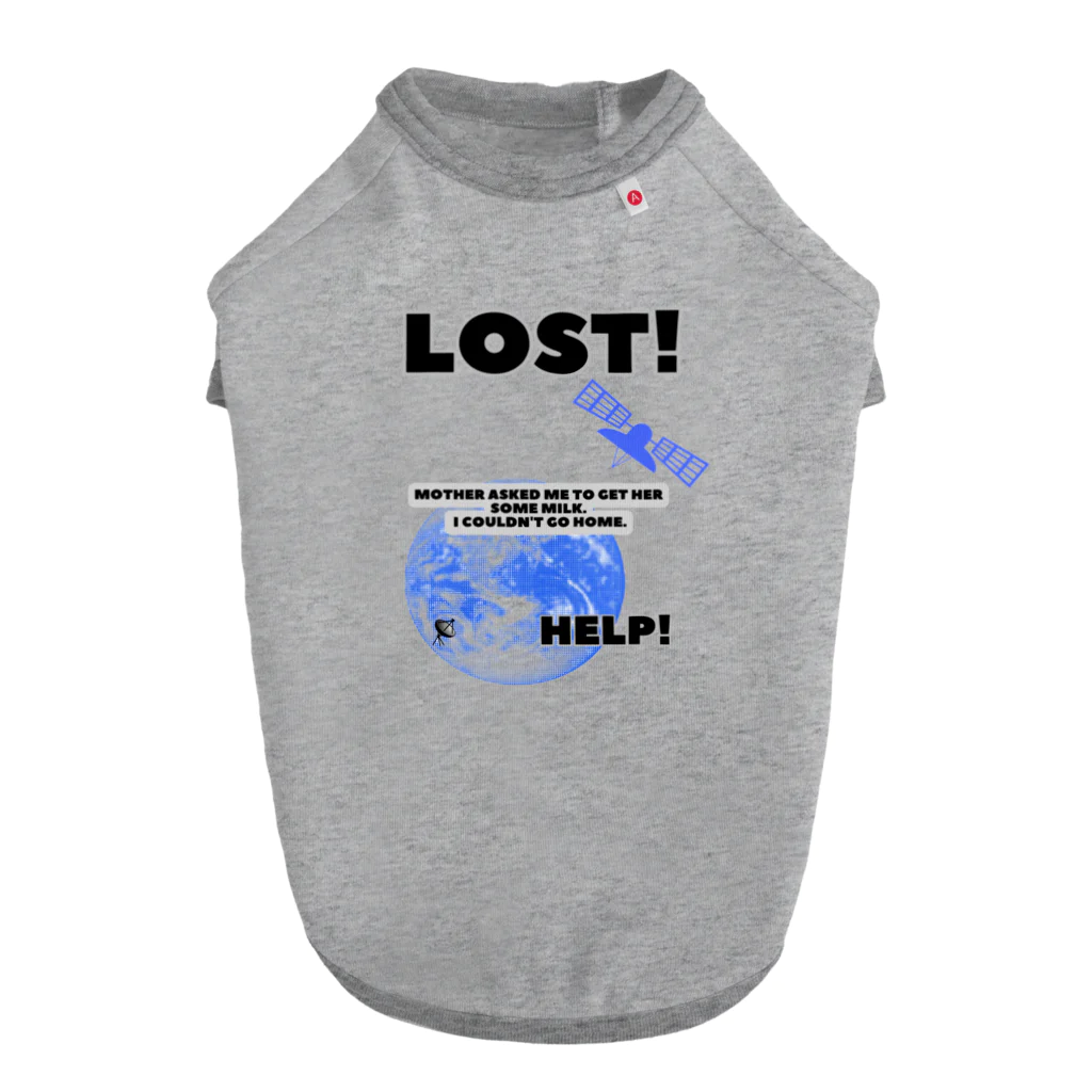 ㌍のるつぼのI got lost. ドッグTシャツ